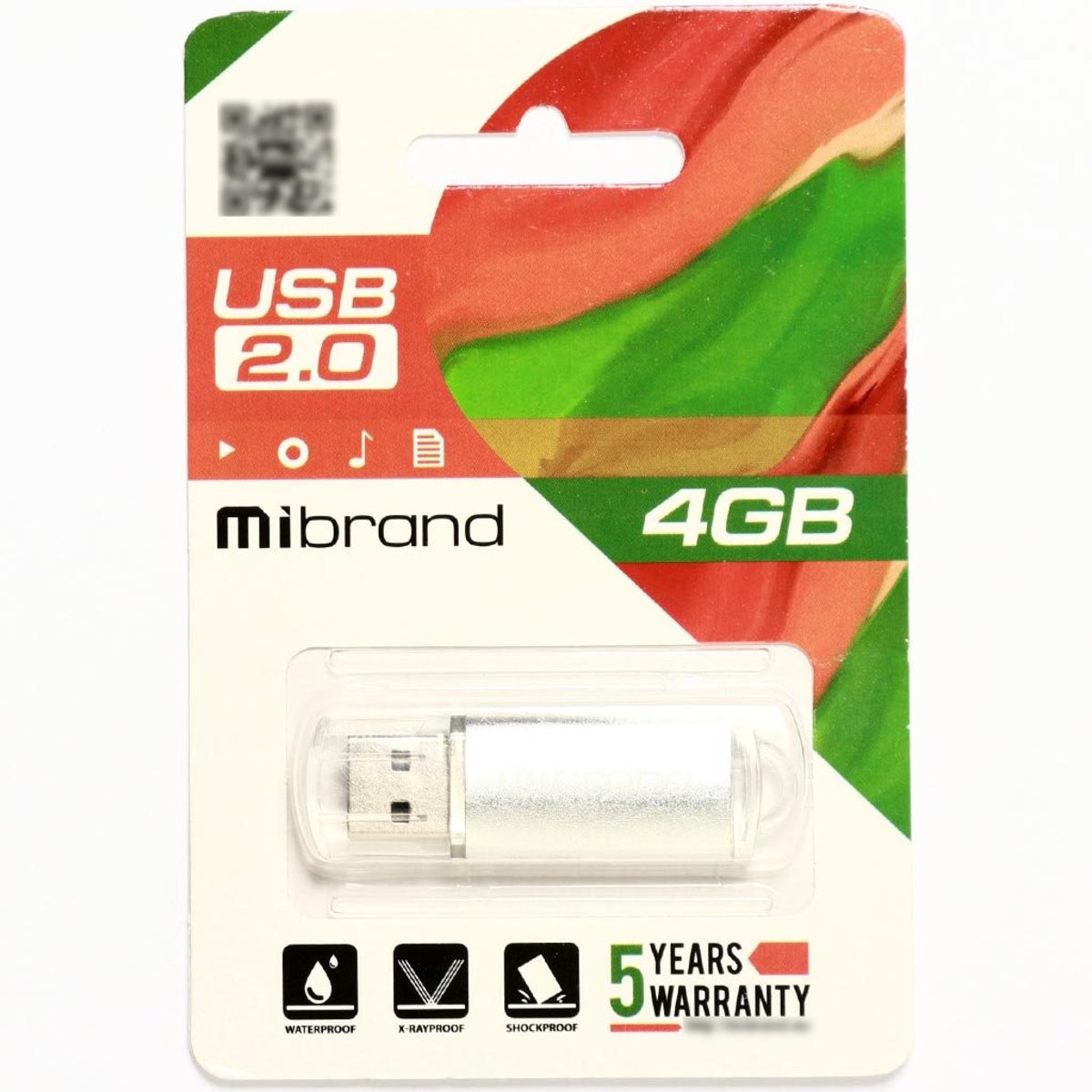 Флешка Mibrand USB 2.0 Cougar 4Gb Silver - 2