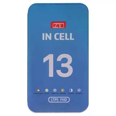 Дисплейний модуль для iPhone 13, Copy, TFT, ZY, LTPS FHD, Black - 2