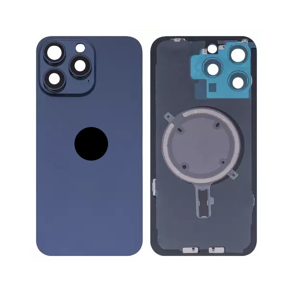 Задня кришка для iPhone 15 Pro Max, зі склом камери, Original (PRC), Blue - 1