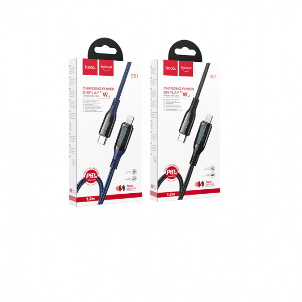 Кабель Hoco S51 Extreme PD charging data cable for Lightning - 1
