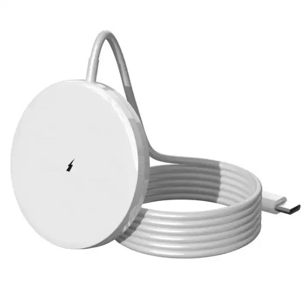 Безпровідний зарядний пристрій Konfulon Q08, MagSafe 15W, Cable Type-C White - 1