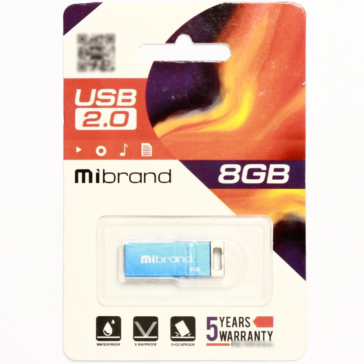 Флешка Mibrand USB 2.0 Chameleon 8Gb Blue - 2