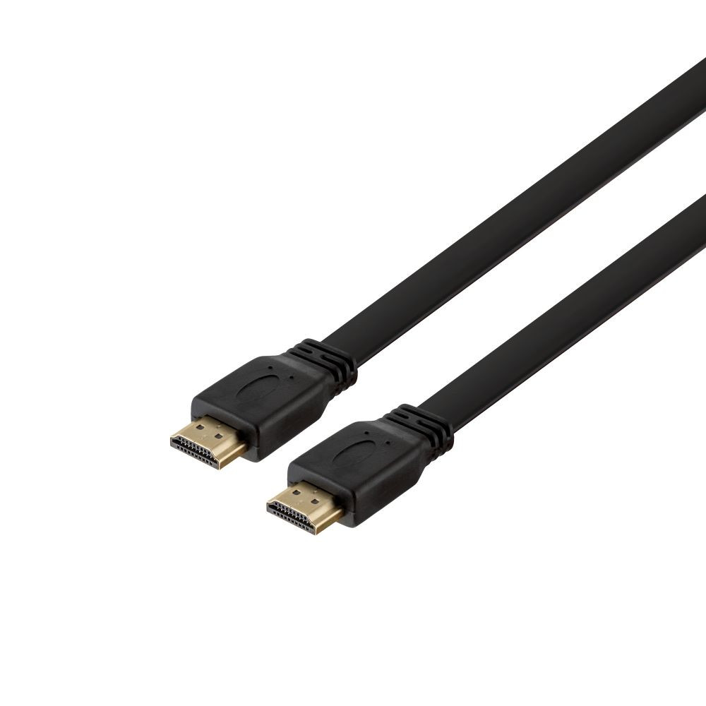 Кабель HDMI - HDMI 1.4V Flat 3m Black - 1
