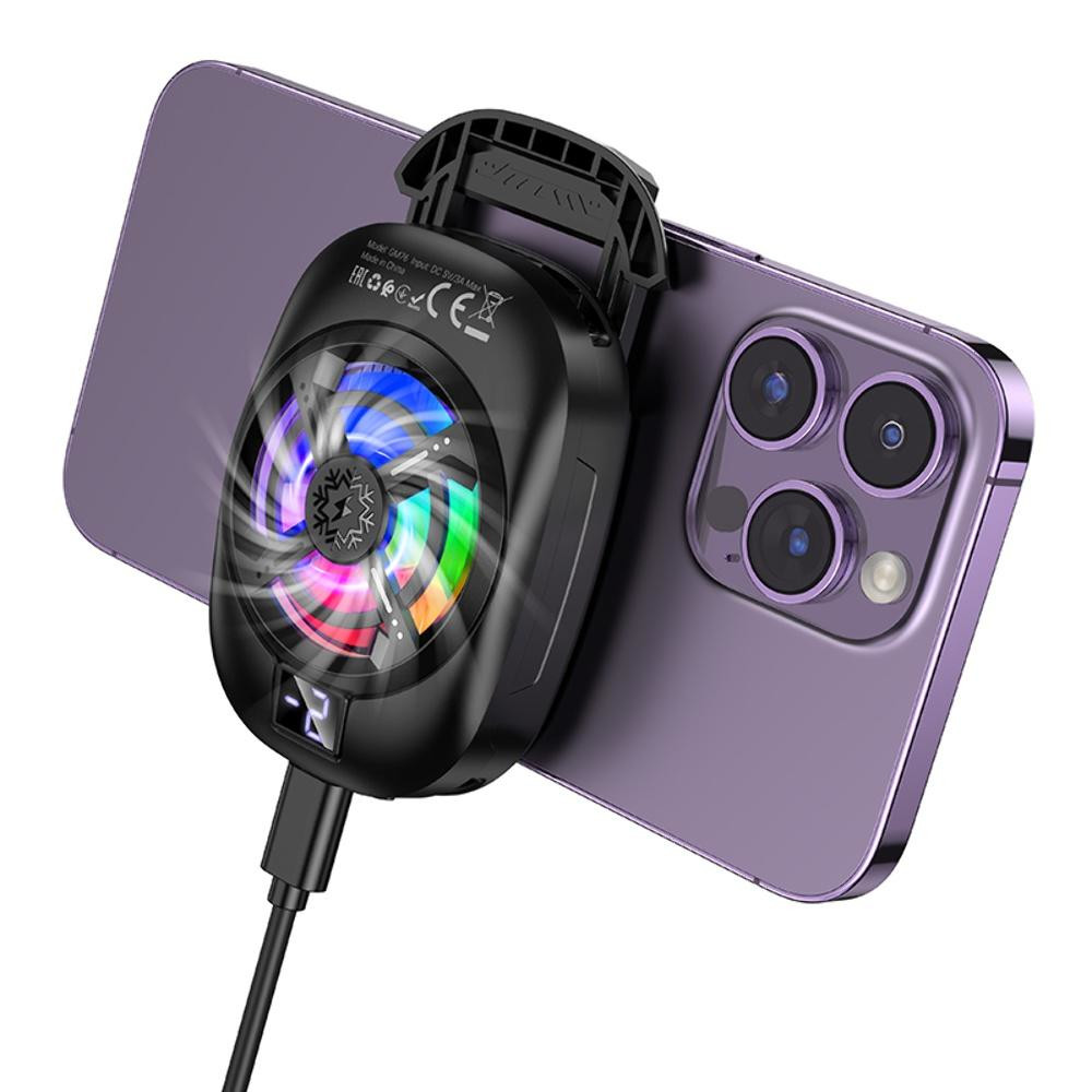 Мобільний кулер Hoco GM76, Black - 11