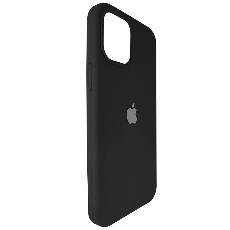 Чохол Copy Silicone Case iPhone 12 Pro Max Black (18) - 3