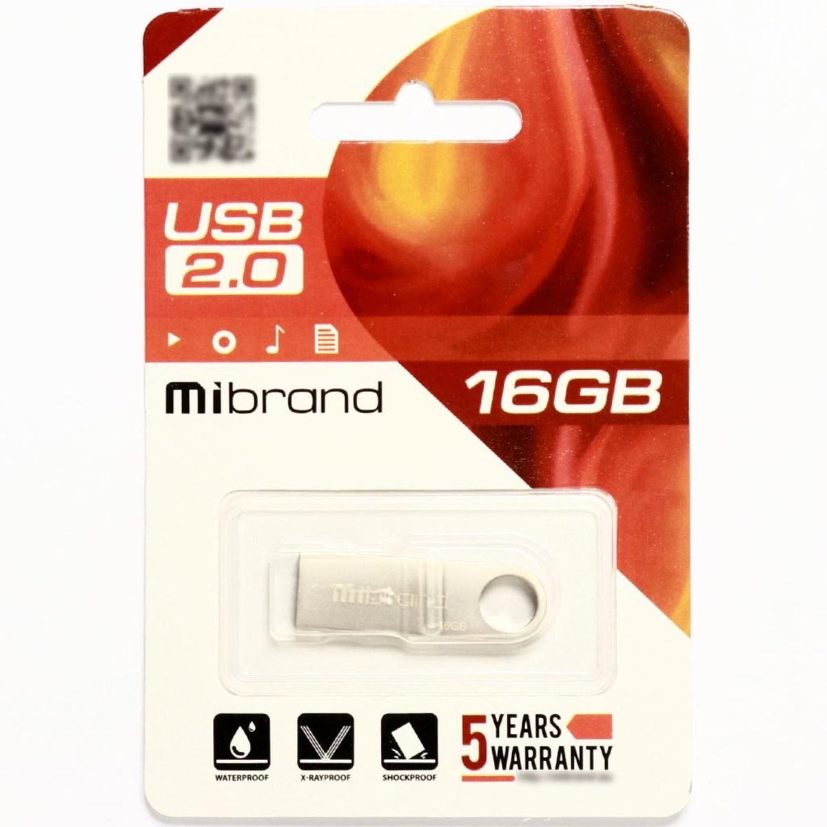 Флешка Mibrand USB 2.0 Puma 16Gb Silver - 1
