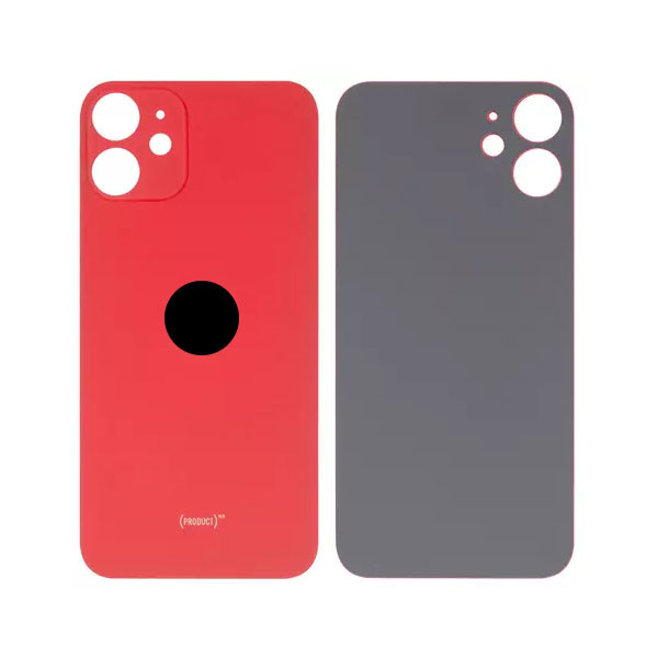 Задня кришка для iPhone 12 mini, Original PRC, Big Hole, Red - 1