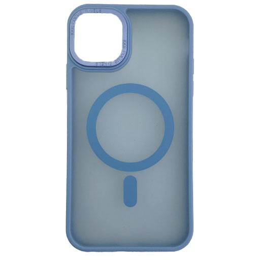 Чохол Stiff Cover Colorful Matte with Magsafe iPhone 12/12 Pro Ocean Blue - 1