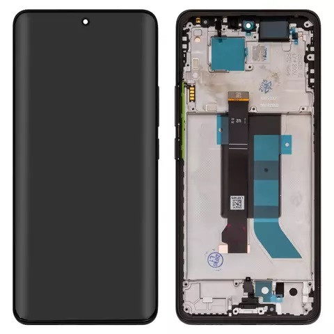 Дисплейний модуль для Xiaomi Poco X7, Redmi Note 14 Pro 5G, з рамкою, Original PRC, Black - 1