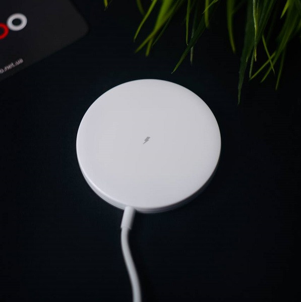 Безпровідний зарядний пристрій Konfulon Q08, MagSafe 15W, Cable Type-C White - 3
