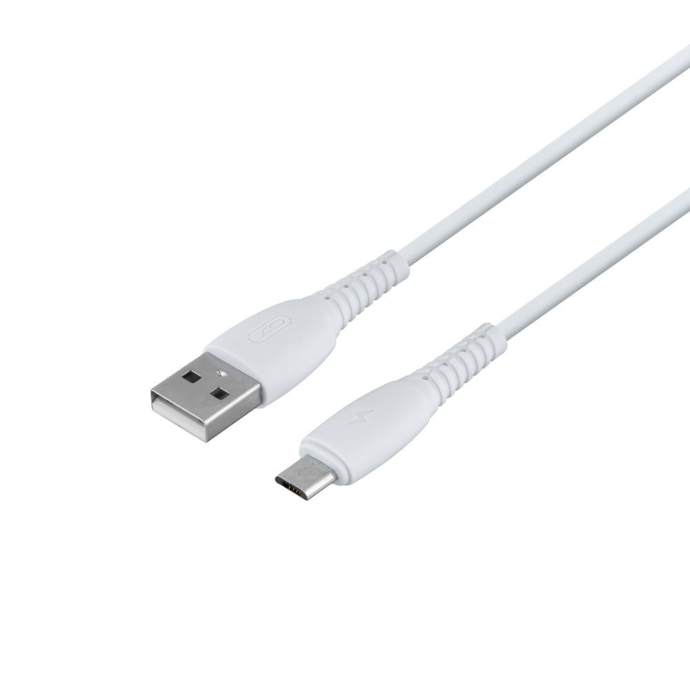 Кабель XO NB-P163  2.4A USB Micro White - 2