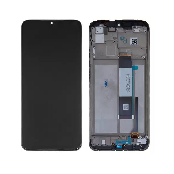 Дисплейний модуль для Xiaomi Poco M3, Redmi 9T, з рамкою, Original PRC, Black - 1