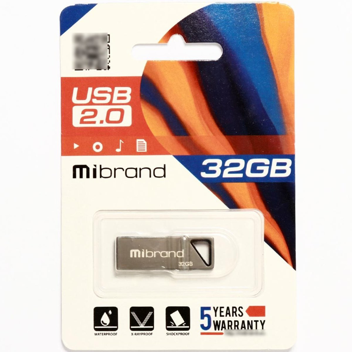 Флешка Mibrand USB 2.0 Stingray 32Gb Grey - 2