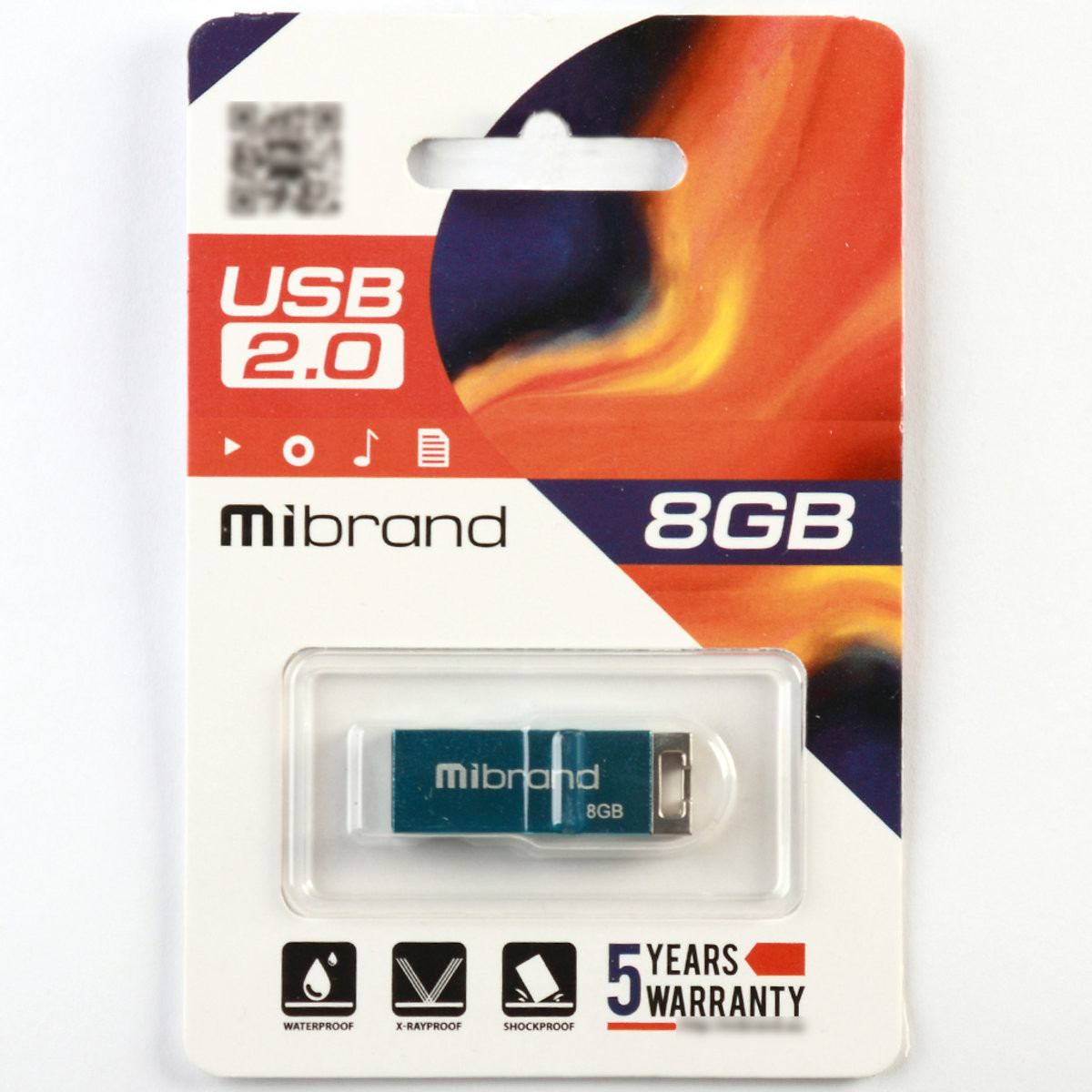 Флешка Mibrand USB 2.0 Chameleon 8Gb Light blue - 2