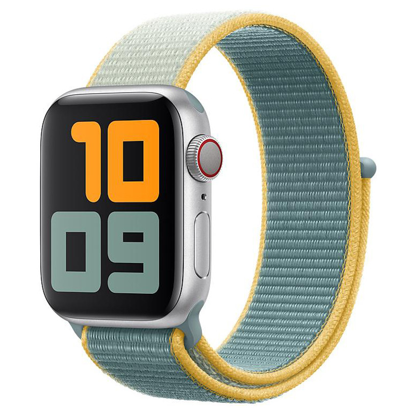 Ремінець для Apple Watch (38-40mm) Sport Loop Nike Yellow/Green - 2