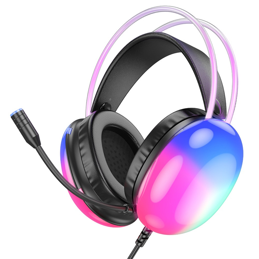 Гарнітура Hoco W109 Plus, USB 7.1, 2m, Black - 1