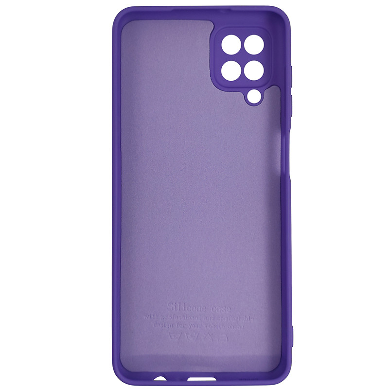 Чохол Silicone Case for Samsung A12\M12 Light Violet (41) - 3