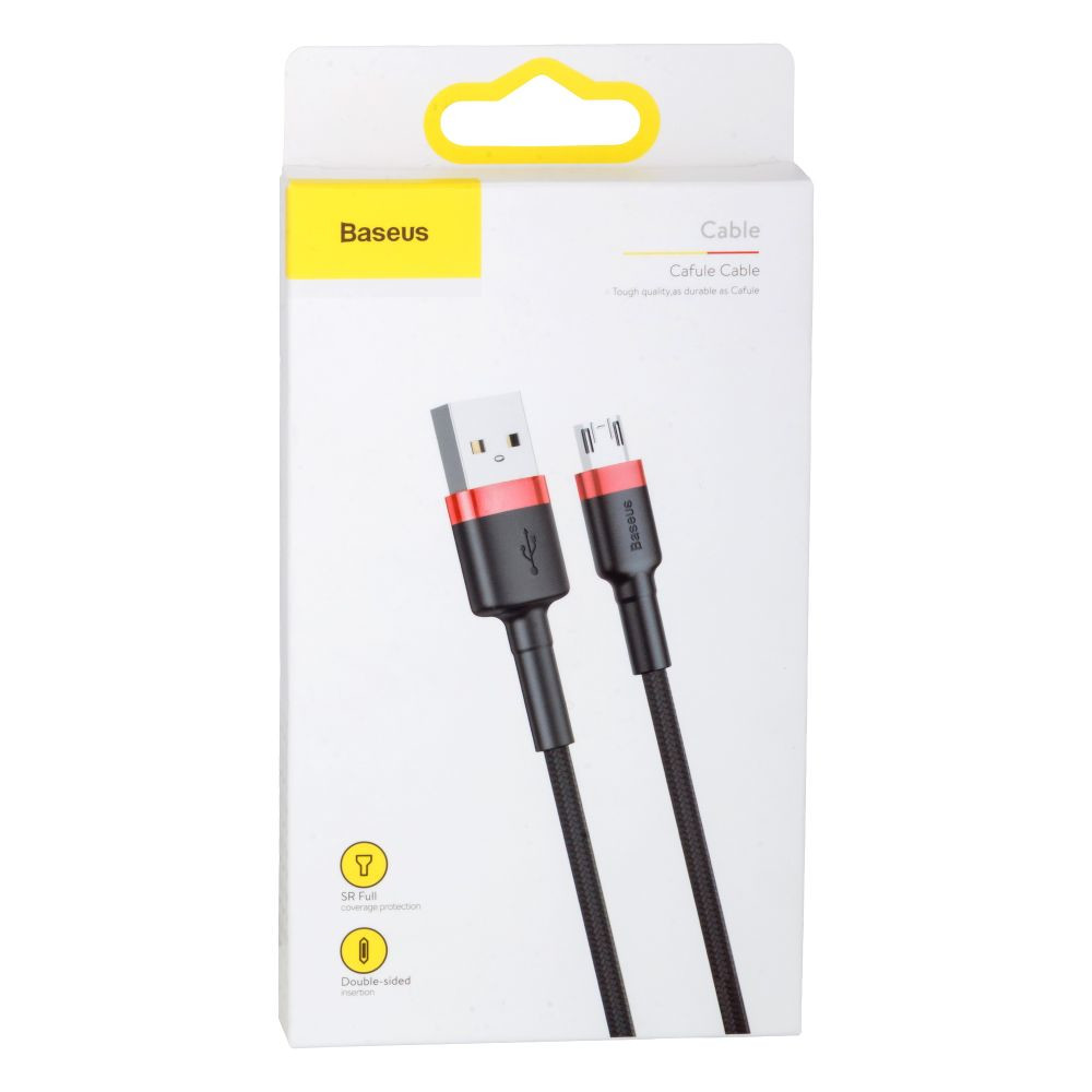 Кабель Baseus Cafule Cable, Micro, 2A, 3m, Red-Black - 6