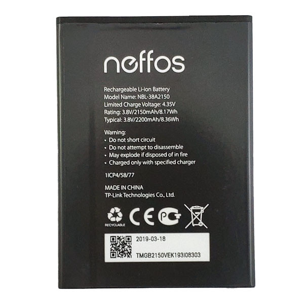 Акумулятор Original TP Link Neffos C7 Lite, NBL-38A2150 - 1