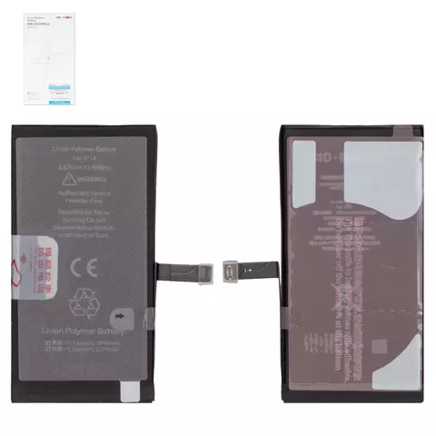 Акумулятор iPhone 14, High Capacity, 3590 mAh, JCID - 1