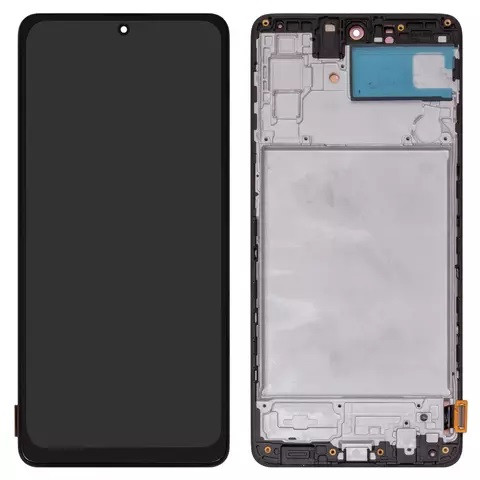 Дисплейний модуль для Samsung M515 Galaxy M51, з рамкою, High Copy, OLED, Black - 1