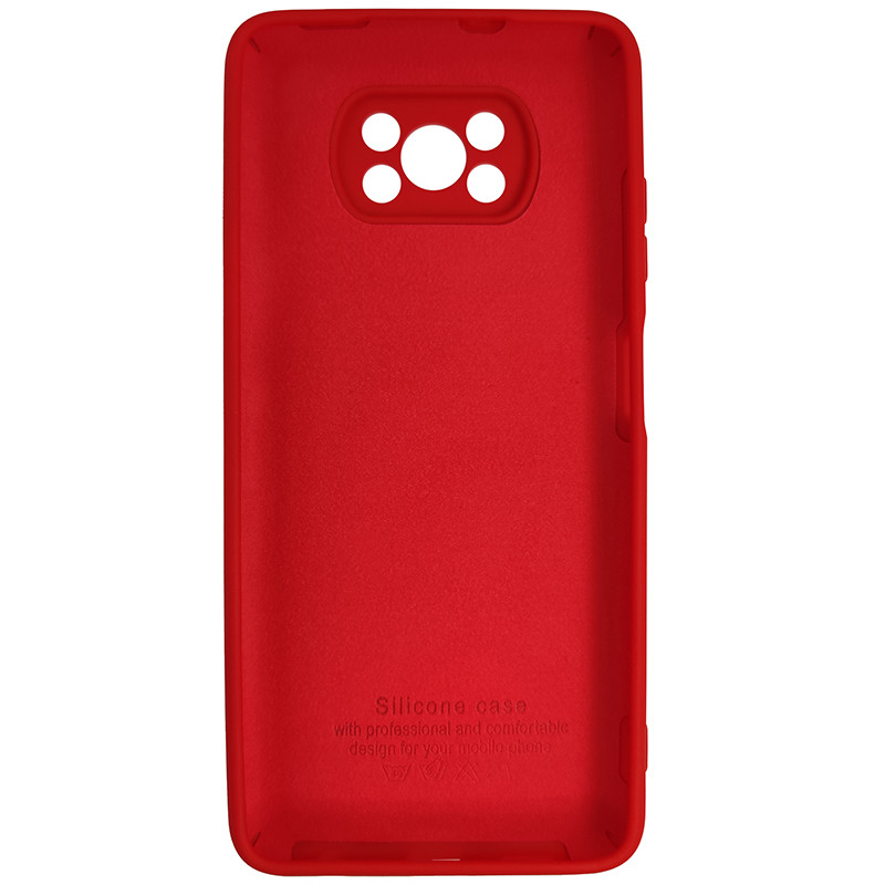 Чохол Silicone Case for Poco X3 Red (14) - 3