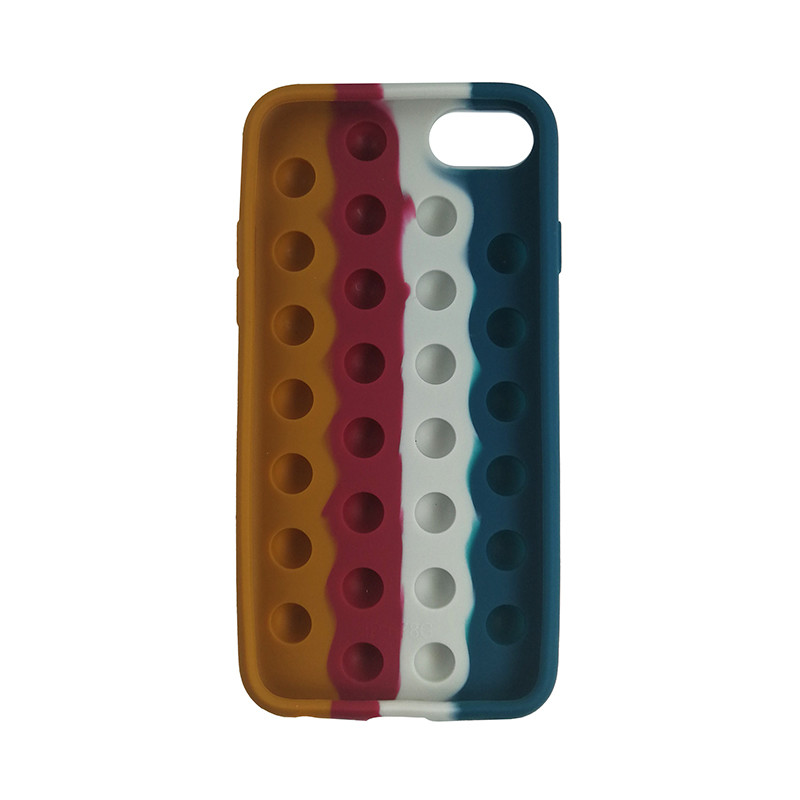 Чохол Pop it Silicon case iPhone 6/7/8  Blue+White+Red - 2