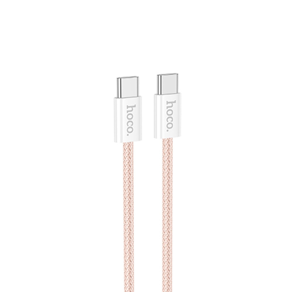 Кабель Hoco X104 Source, Type-C to Type-C, 2m, 60W, Pink - 11