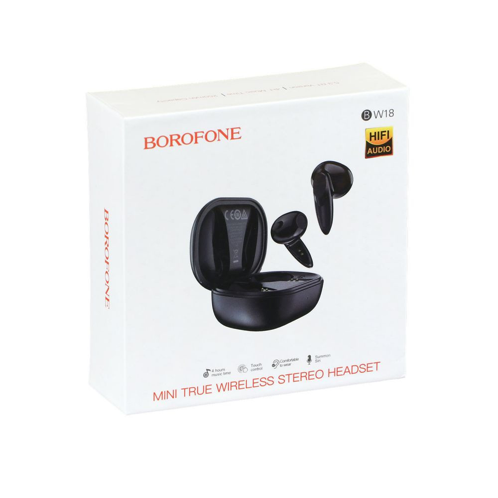 Безпровідна гарнітура Borofone BW18 Black - 3