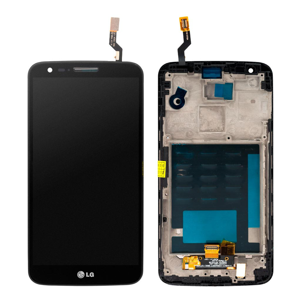 Дисплейний модуль LG D802 Optimus G2, з рамою, Black - 1