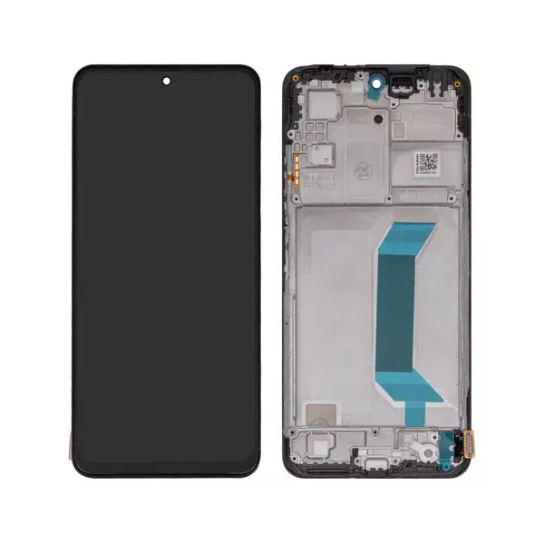 Дисплейний модуль для Xiaomi Poco X5 5G, Redmi Note 12 5G, з рамкою, High Copy, OLED, Black - 1