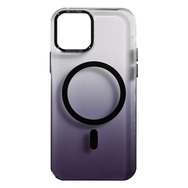 Чохол Gradient Metal Frame with Magsafe iPhone 12/12 Pro Black - 1