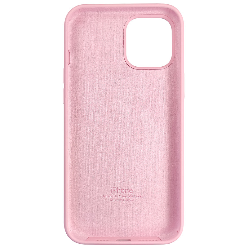 Чохол Copy Silicone Case iPhone 12/12 Pro Light Pink (6) - 5