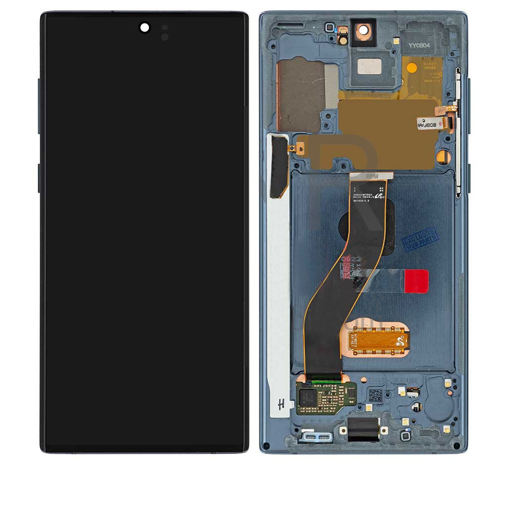 Дисплейний модуль Samsung N970 Galaxy Note 10, з рамкою, Original, Black - 1