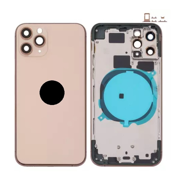 Корпус для iPhone 11 Pro, High Copy, Matte Gold - 1