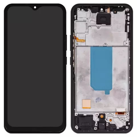 Дисплейний модуль для Samsung A346 Galaxy A34 5G, з рамкою, Сopy, TFT, Black - 1