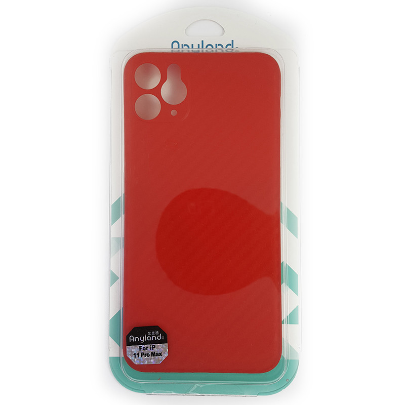 Чохол Anyland Carbon Ultra thin для Apple iPhone 11 Pro Max Red - 4