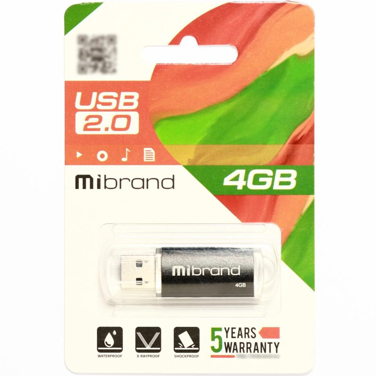 Флешка Mibrand USB 2.0 Cougar 4Gb Black - 2