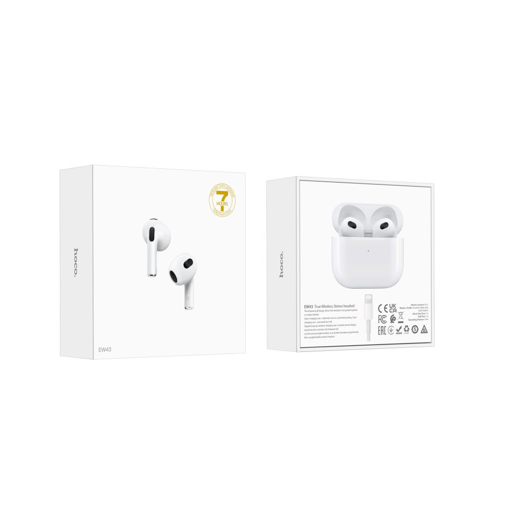 Безпровідна гарнітура Hoco EW43, White - 6