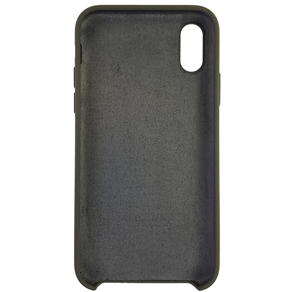 Чохол Copy Silicone Case iPhone X/XS Dark Olive (34) - 4
