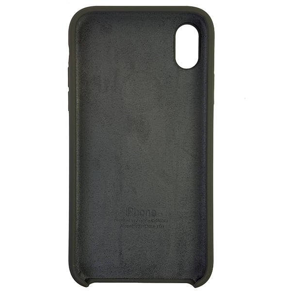 Чохол Copy Silicone Case iPhone XR Dark Olive (34) - 4