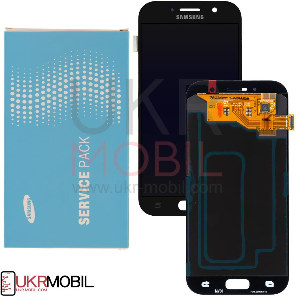 Дисплейний модуль Samsung A520 Galaxy A5 2017, GH97-19733A, Original, Black - 1