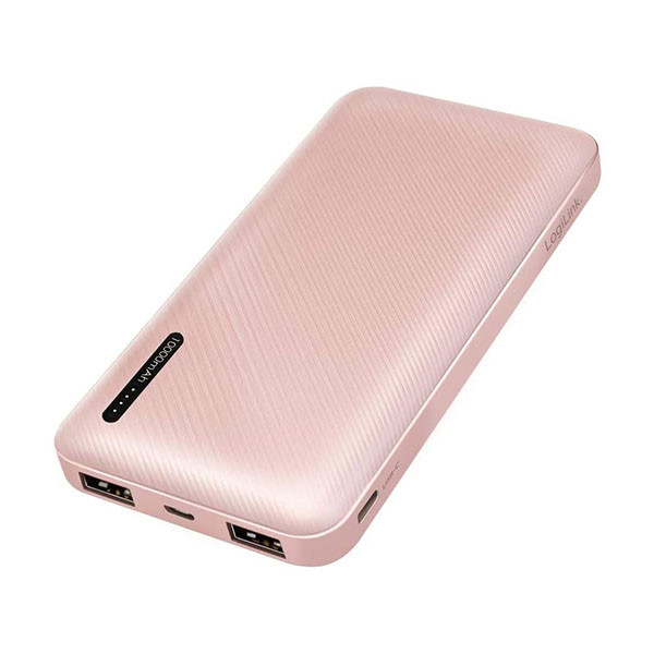 Power Bank Logilink PA0257R, Fast Charge, 2,4A, 2USB 10000 mAh Rose Gold - 1
