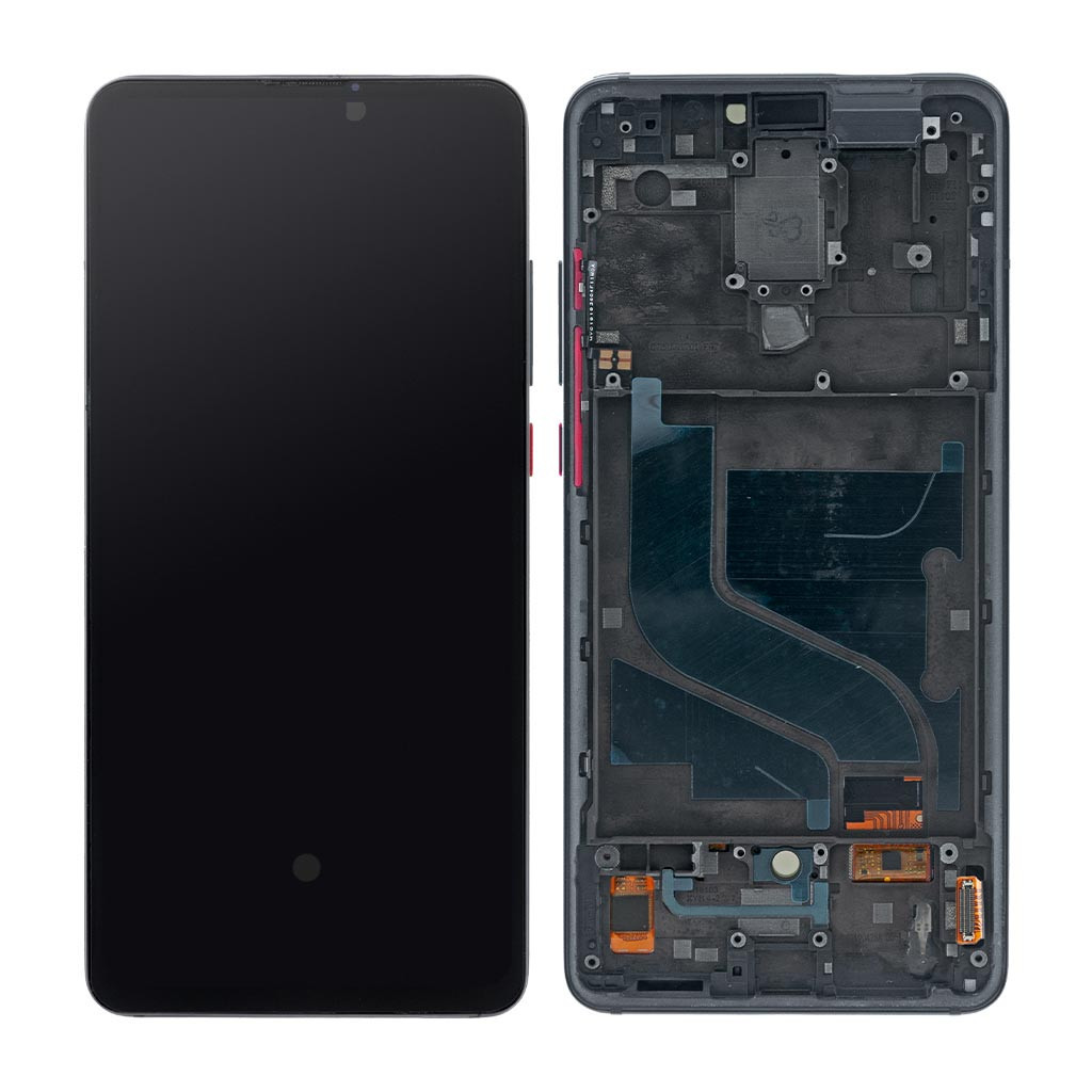 Дисплейний модуль Xiaomi Mi 9T, Mi 9T Pro, Redmi K20, Redmi K20 Pro, з рамкою, OLED, Black - 1