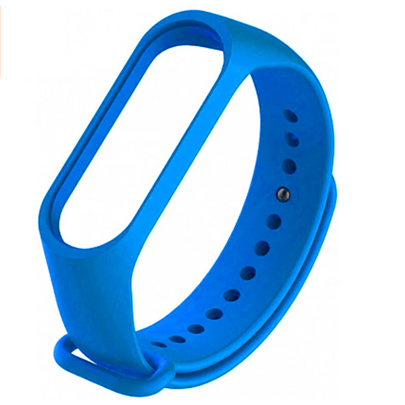 Ремінець для фітнес браслету Mi Band 3/4 (Silicon) Blue - 1