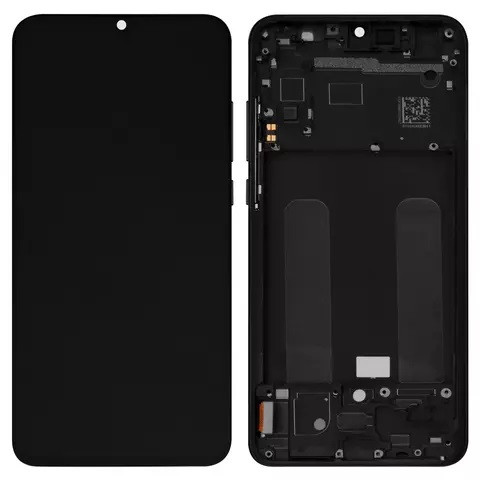 Дисплейний модуль для Xiaomi Mi 9 Lite, CC9, з рамкою, Original PRC, Black - 1
