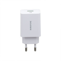 Мережевий зарядний пристрій Borofone BA21A, QC 3.0, PD 18W, White 1