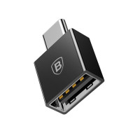 USB Перехідник Baseus USB to Type-C CATJQ-B Black