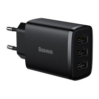 Мережевий зарядний пристрій Baseus Compact Charger, 17W, Black