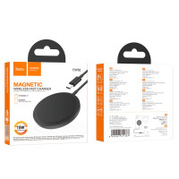 Безпровідний зарядний пристрій Hoco CW52, MagSafe, 15W, Black 5